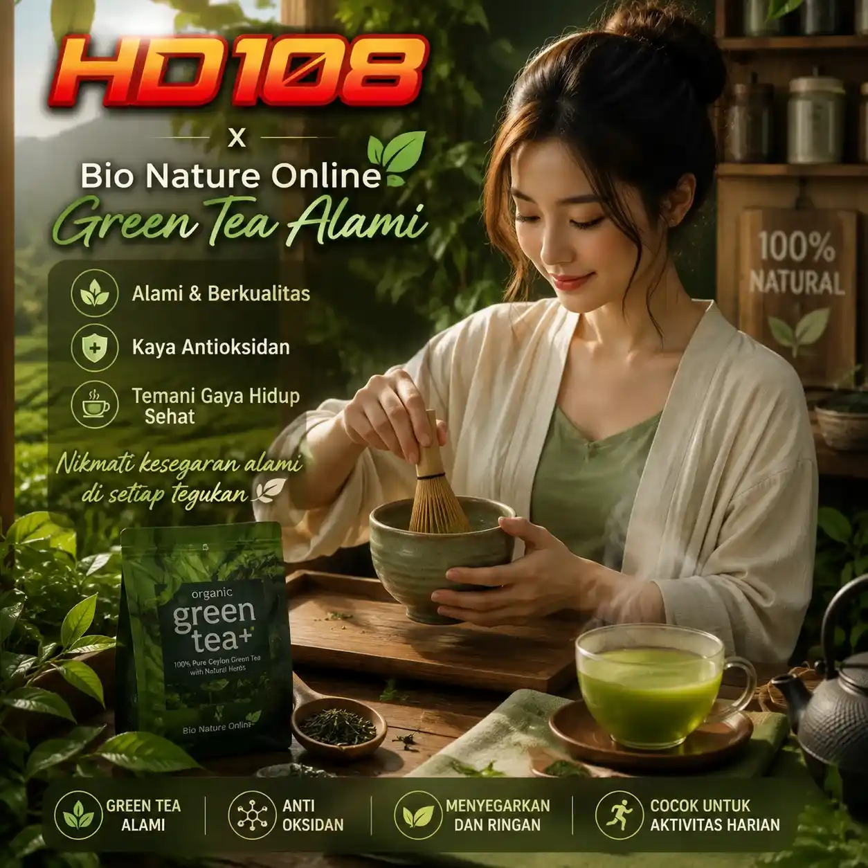 HD108 x Bio Nature Online | Platform Informasi Green Tea Alami