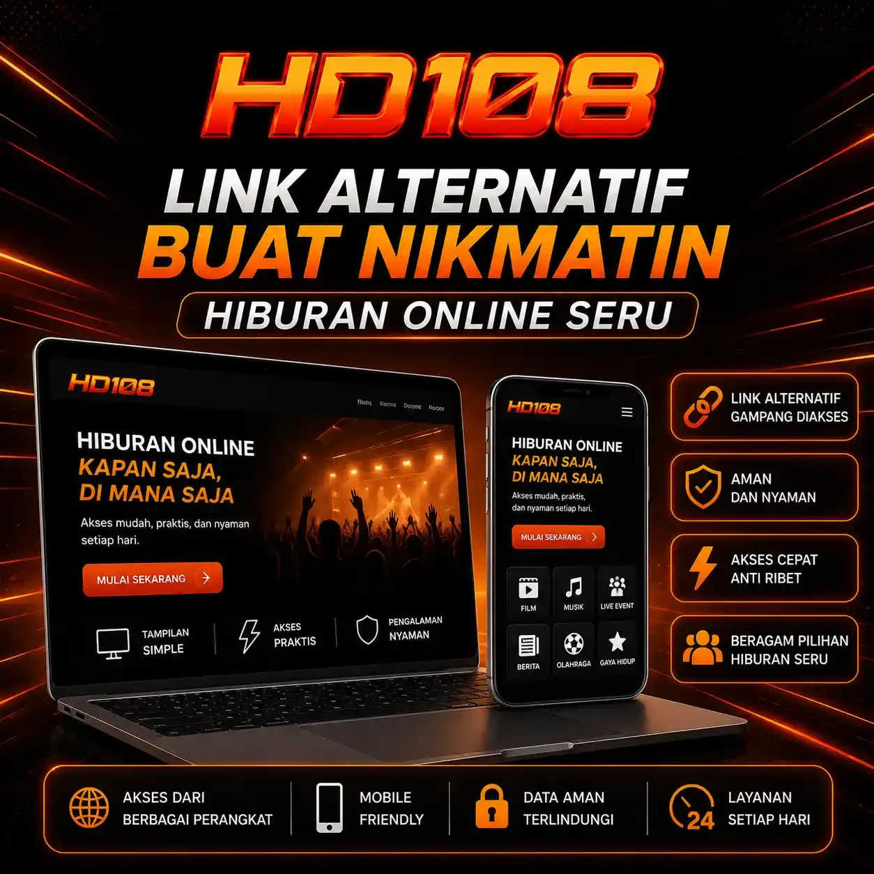 HD108 | Link Alternatif Buat Nikmatin Hiburan Online Seru