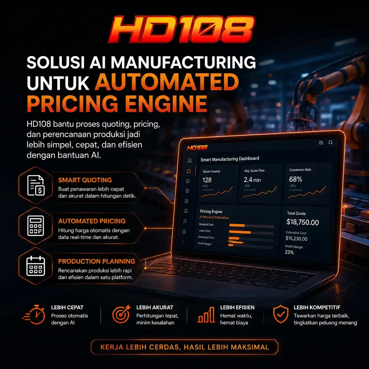 HD108 | Solusi AI Manufacturing untuk Automated Pricing Engine