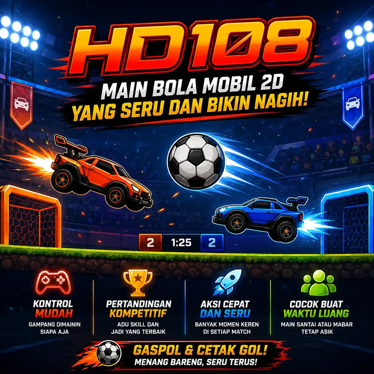 HD108 | Main Bola Mobil 2D yang Seru dan Bikin Nagih
