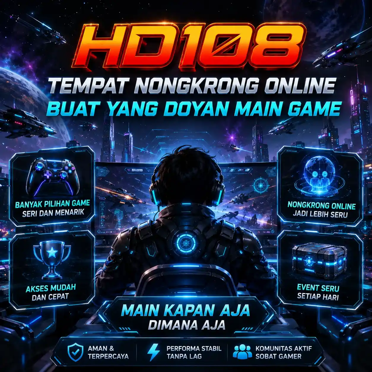 HD108 | Tempat Nongkrong Online Buat yang Doyan Main Game